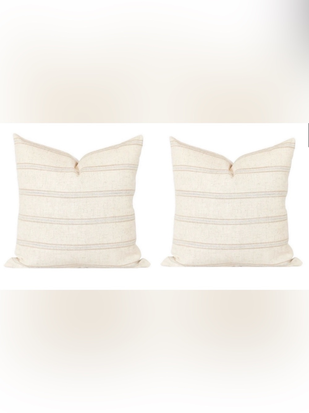 NEW Set of 2 Laurel + Blush 20” Throw Pillow Covers